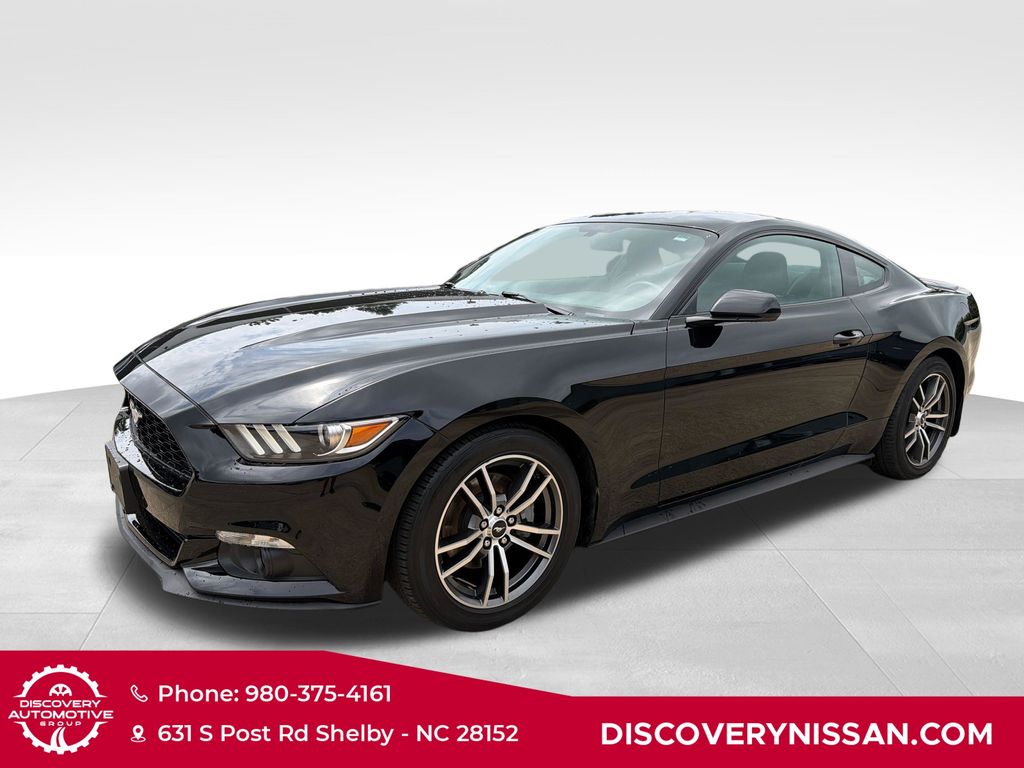 Shadow Black 2017 Ford Mustang EcoBoost Coupe RWD Coupe Rear-Wheel Drive 6-Speed Automatic