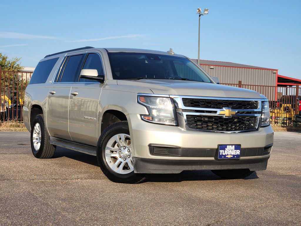 Champagne Silver Metallic 2015 Chevrolet Suburban SUV / Crossover 4X2 6-Speed Automatic Overdrive