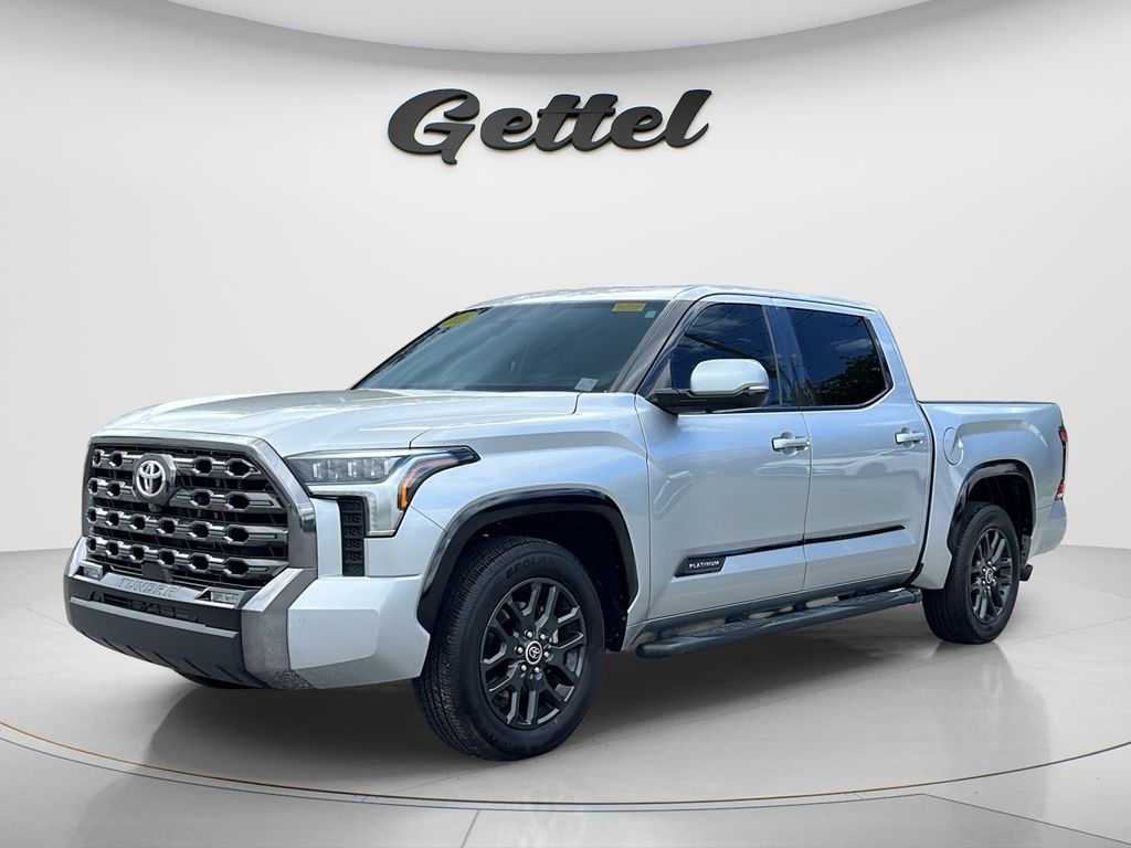 Celestial Silver Metallic 2023 Toyota Tundra Platinum CrewMax Cab RWD Pickup Truck 4X2 Automatic