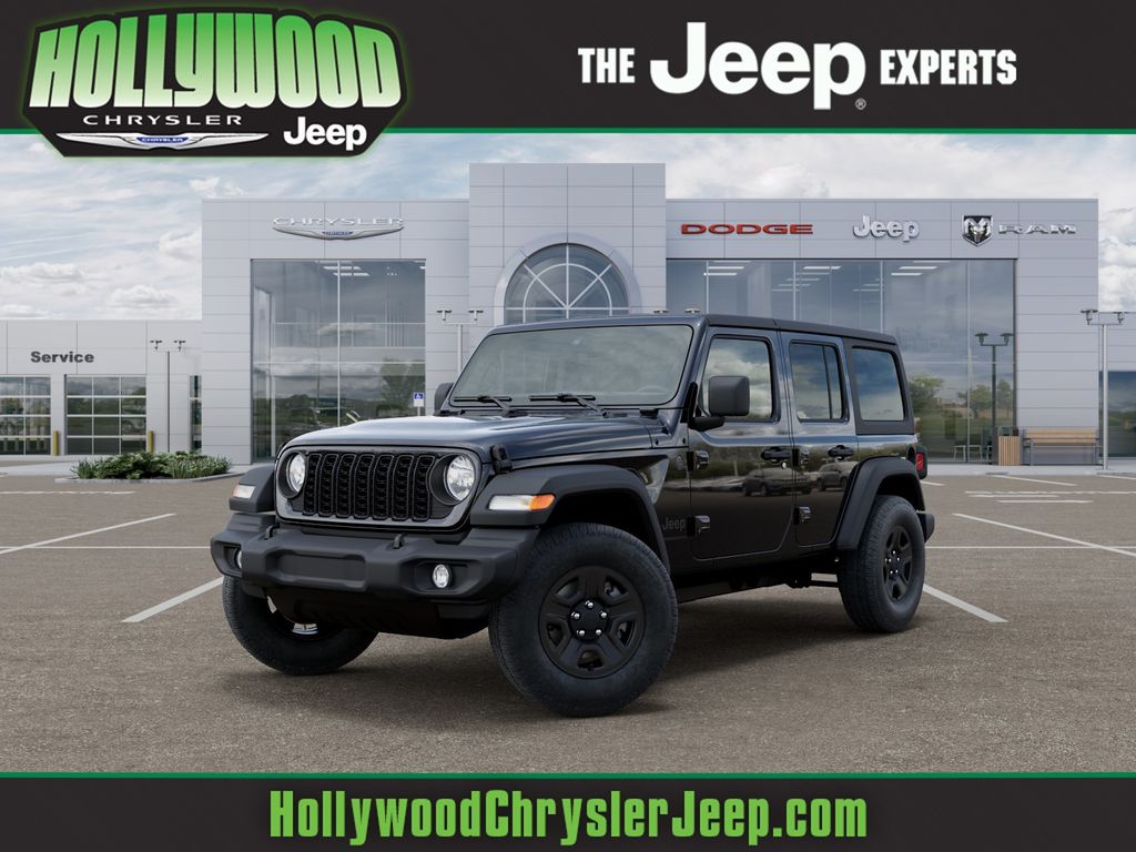 Black Clearcoat 2026 Jeep Wrangler Sport 4-Door 4WD SUV / Crossover Four-Wheel Drive 8-Speed Automatic