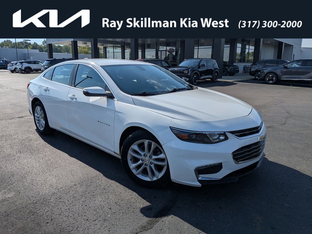 Summit White 2018 Chevrolet Malibu Sedan Front-Wheel Drive 6-Speed Automatic
