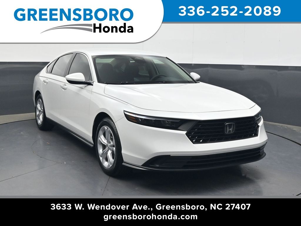 Platinum White Pearl 2025 Honda Accord LX FWD Sedan Front-Wheel Drive Continuously Variable Transmission