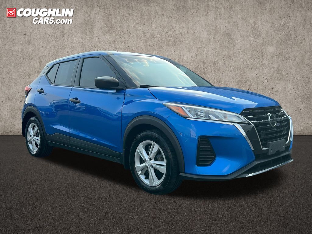 Electric Blue Metallic 2021 Nissan Kicks SUV / Crossover Front-Wheel Drive Continuously Variable Transmission