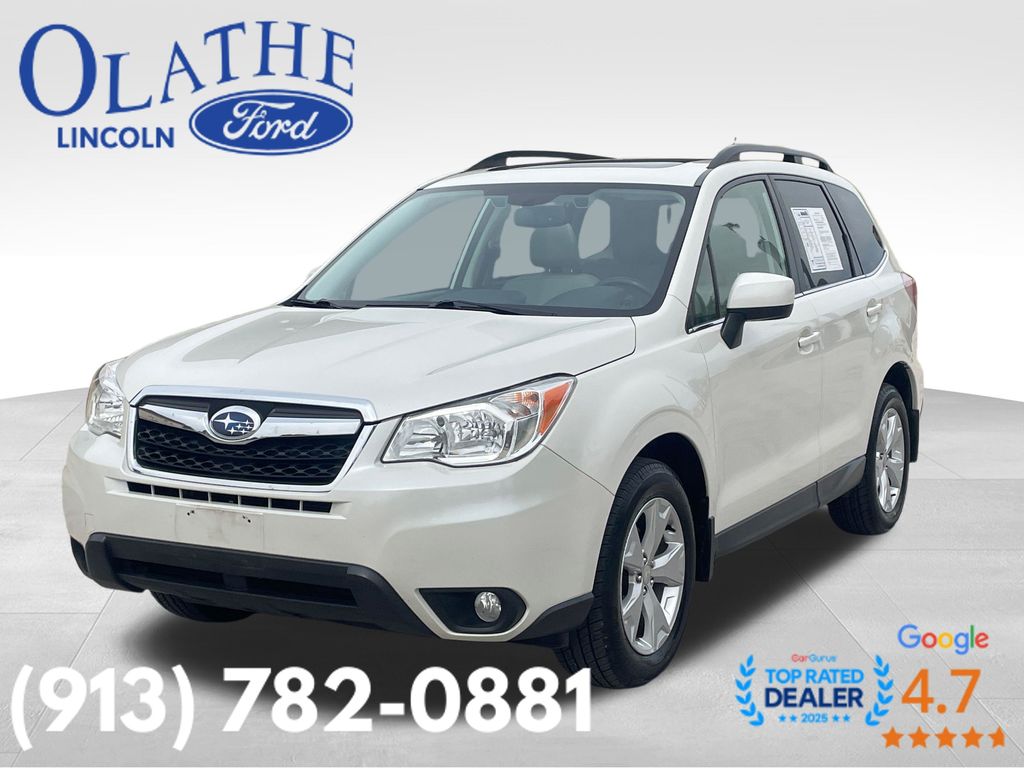 Satin White Pearl 2015 Subaru Forester 2.5i Limited SUV / Crossover All-Wheel Drive Continuously Variable Transmission