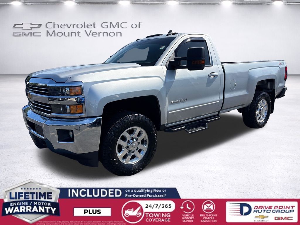 Silver Ice Metallic 2015 Chevrolet Silverado 3500HD Pickup Truck Four-Wheel Drive 6-Speed Automatic Overdrive
