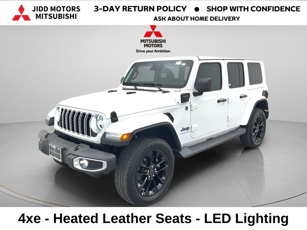 Bright White Clearcoat 2025 Jeep Wrangler 4xe SUV / Crossover Four-Wheel Drive 8-Speed Automatic