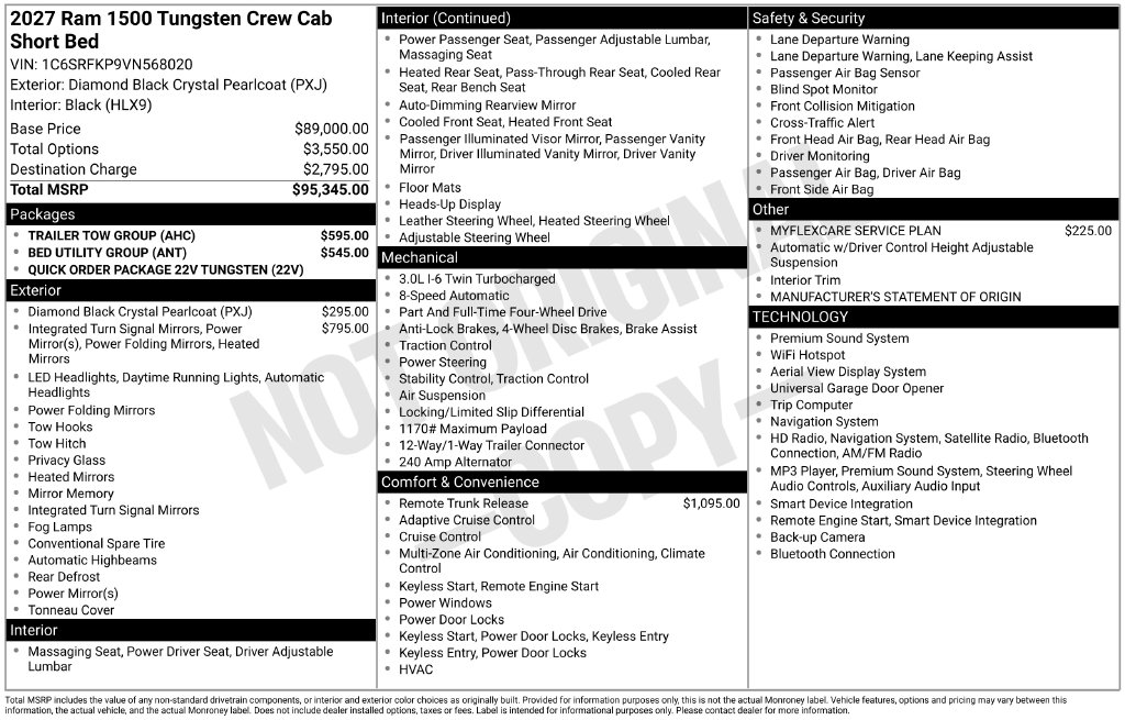 New 2027 Ram 1500 Truck