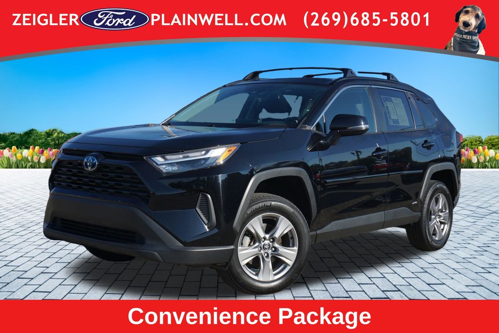 Midnight Black Metallic 2024 Toyota RAV4 Hybrid SUV / Crossover All-Wheel Drive Continuously Variable Transmission