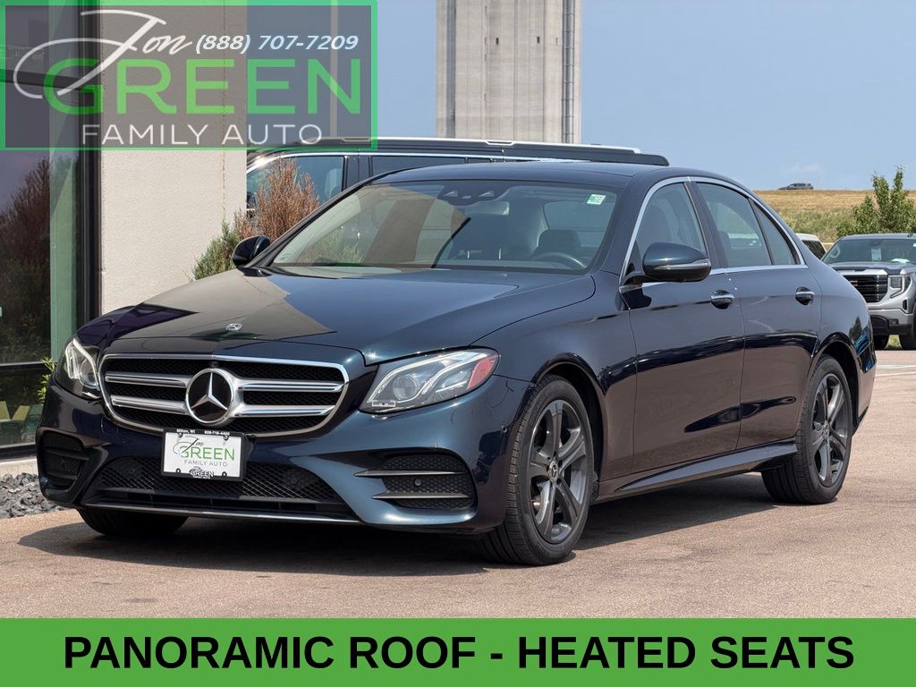 Blue 2018 Mercedes-Benz E-Class Sedan All-Wheel Drive 9-Speed Automatic