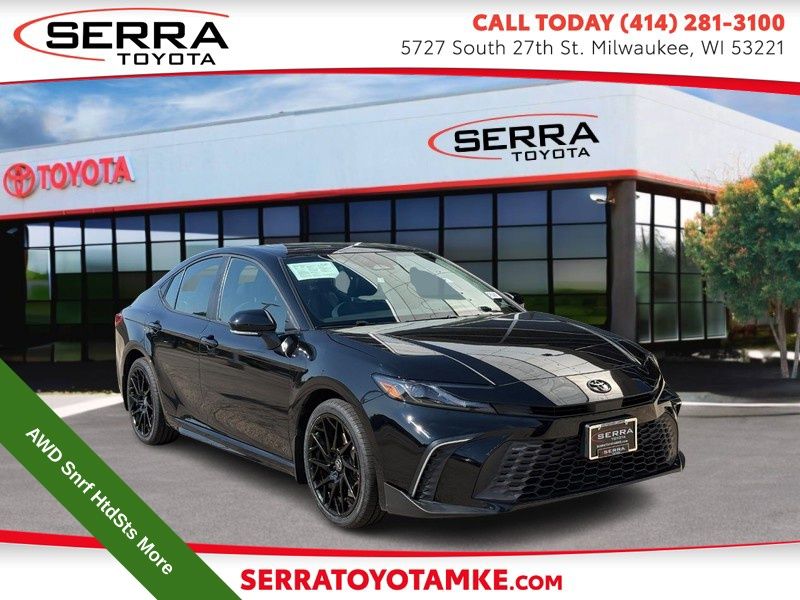Midnight Black Metallic 2026 Toyota Camry Sedan All-Wheel Drive Continuously Variable Transmission