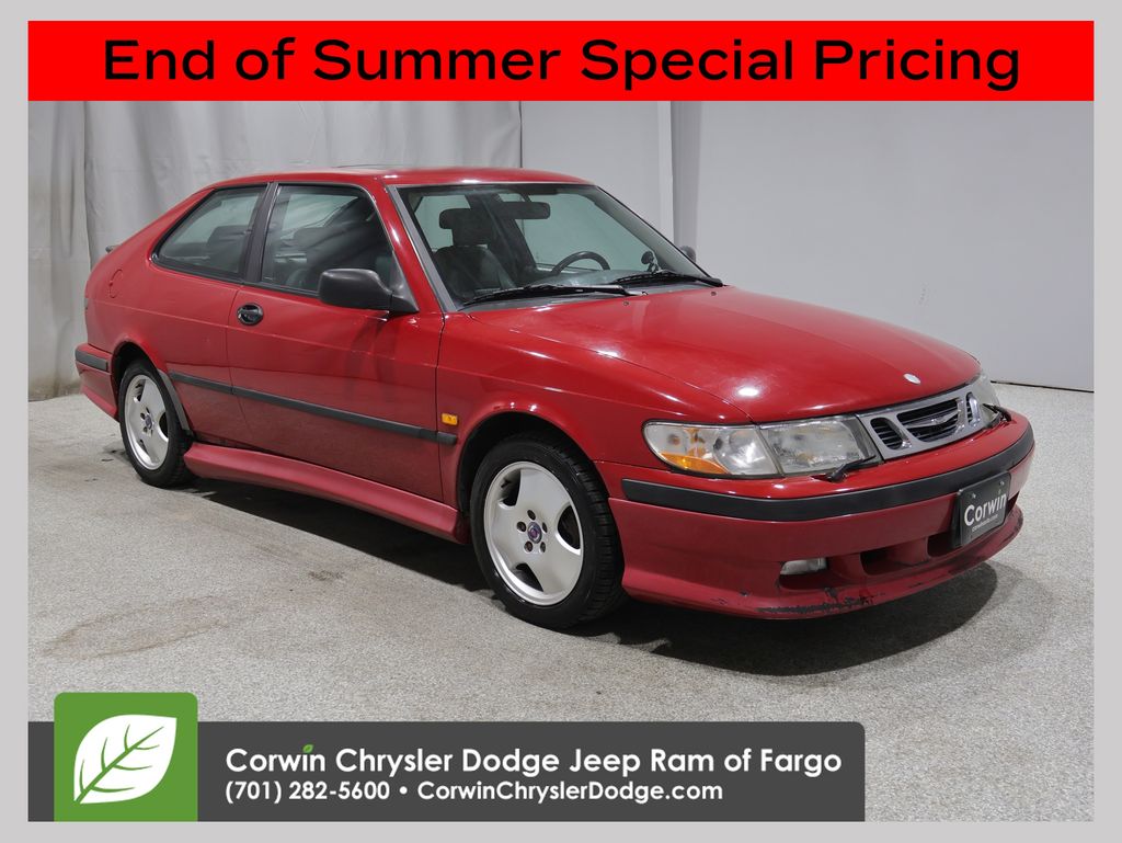 Red 1999 Saab 9-3 Hatchback Front-Wheel Drive 5-Speed Manual