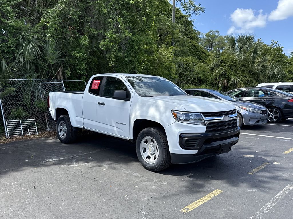 Summit White 2021 Chevrolet Colorado Work Truck Extended Cab RWD Pickup Truck 4X2 6-Speed Automatic