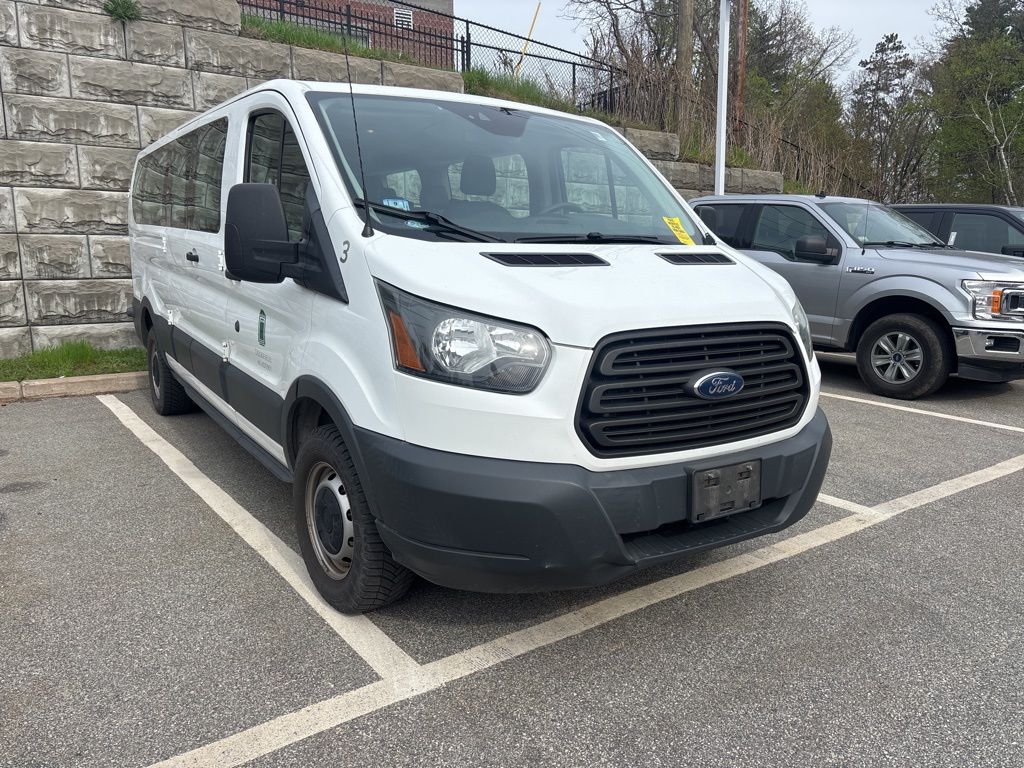 Oxford White 2017 Ford Transit Passenger 350 XL Low Roof LWB RWD with 60/40 Passenger-Side Doors Van Rear-Wheel Drive 6-Speed Automatic Overdrive