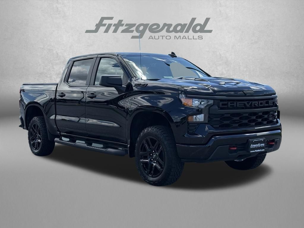 Black 2025 Chevrolet Silverado 1500 Pickup Truck Four-Wheel Drive Automatic
