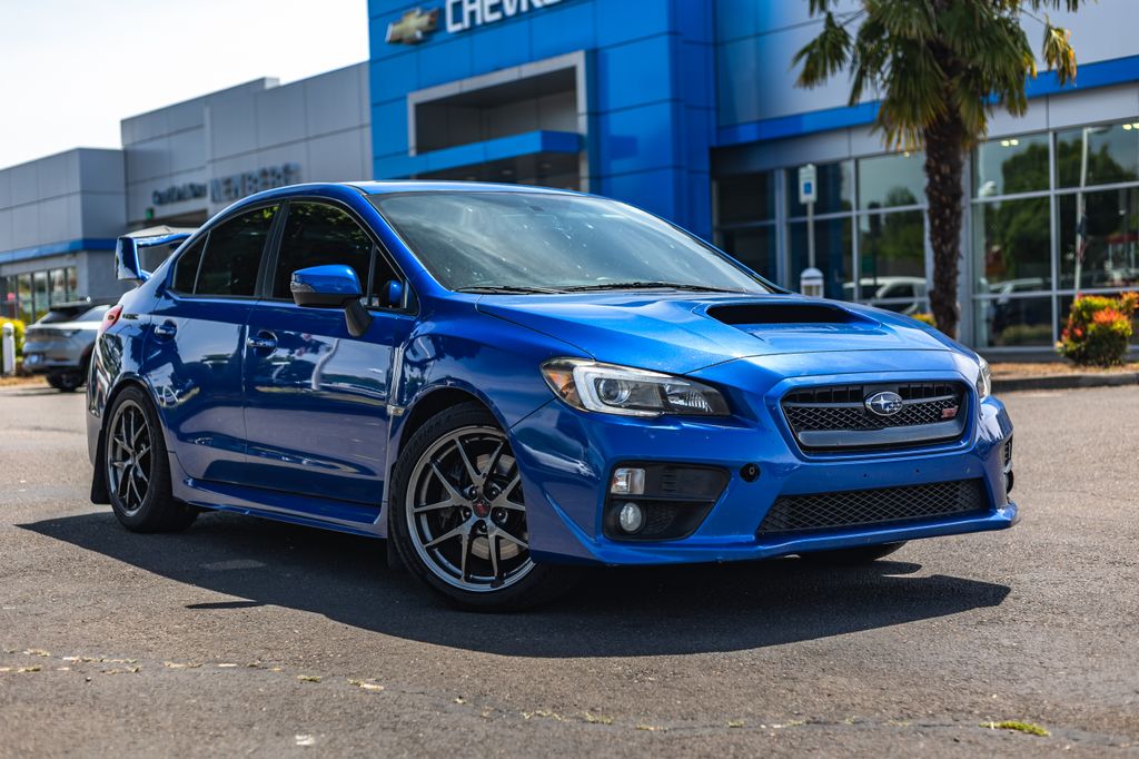 WR Blue Pearl 2015 Subaru WRX STI Sedan All-Wheel Drive 6-Speed Manual
