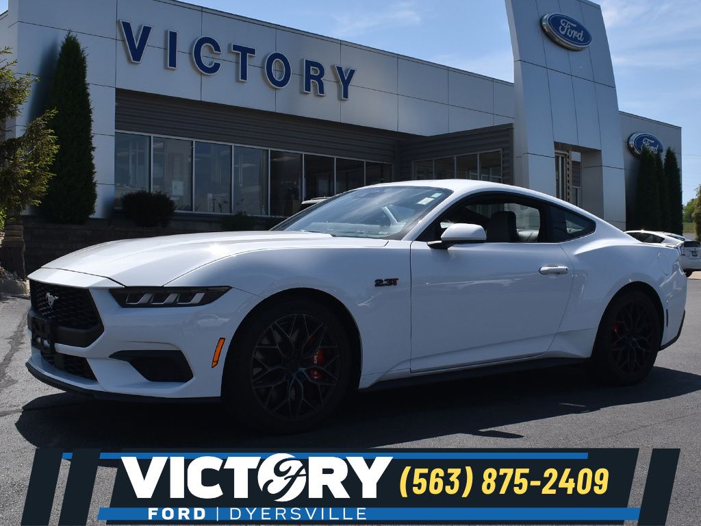 Oxford White 2024 Ford Mustang EcoBoost Fastback RWD Coupe Rear-Wheel Drive Automatic