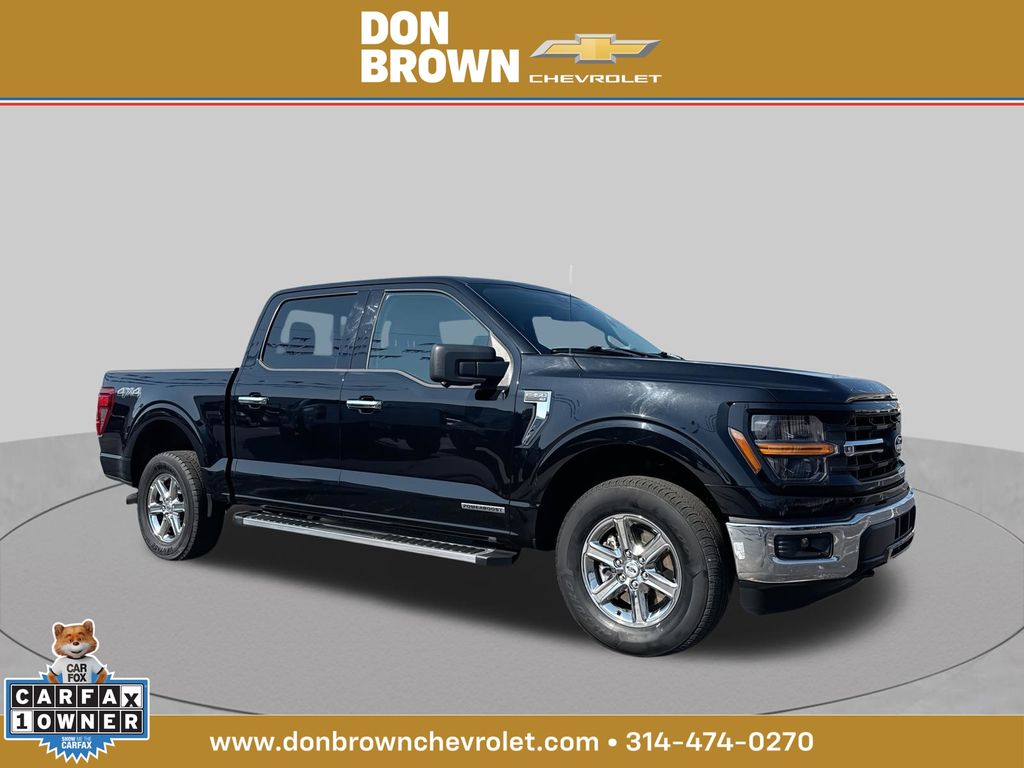 Black Metallic 2024 Ford F-150 Pickup Truck Four-Wheel Drive Automatic