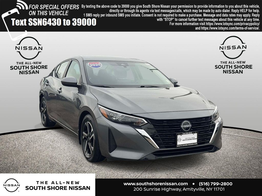 Gray (Gun Metallic) 2025 Nissan Sentra SV FWD Sedan Front-Wheel Drive Continuously Variable Transmission