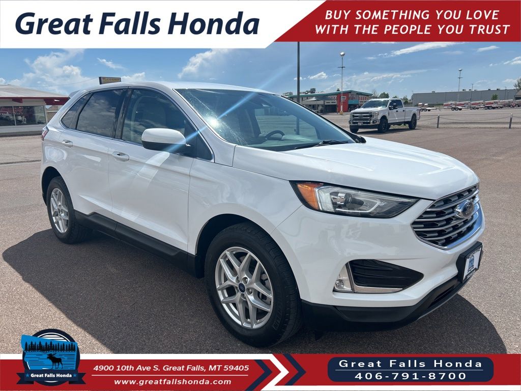 Oxford White 2022 Ford Edge SEL AWD SUV / Crossover All-Wheel Drive 8-Speed Automatic