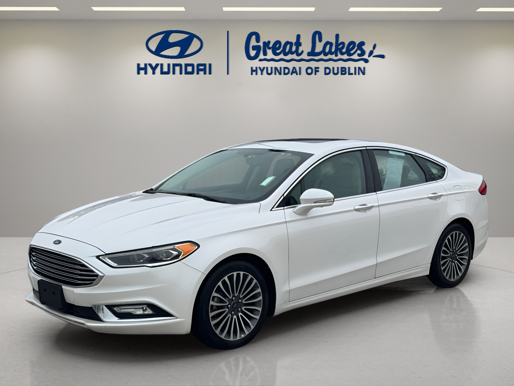 White Platinum 2017 Ford Fusion SE Sedan Front-Wheel Drive 6-Speed Automatic