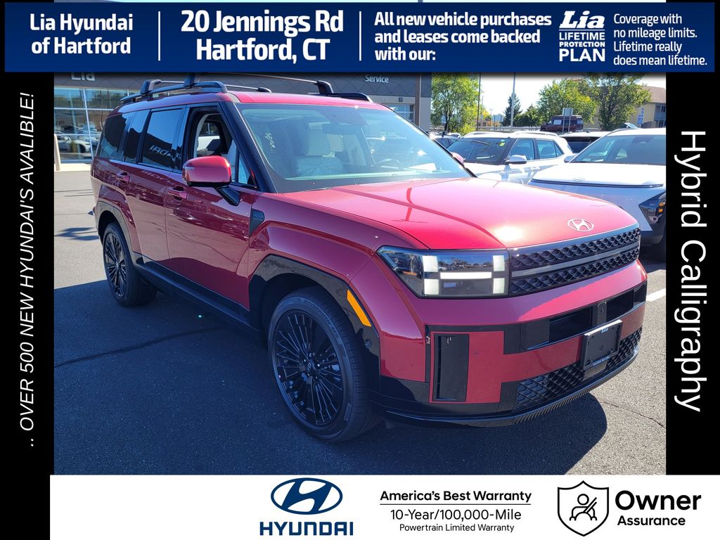 Ultimate Red 2026 Hyundai Santa Fe Hybrid Calligraphy AWD SUV / Crossover All-Wheel Drive 6-Speed Automatic