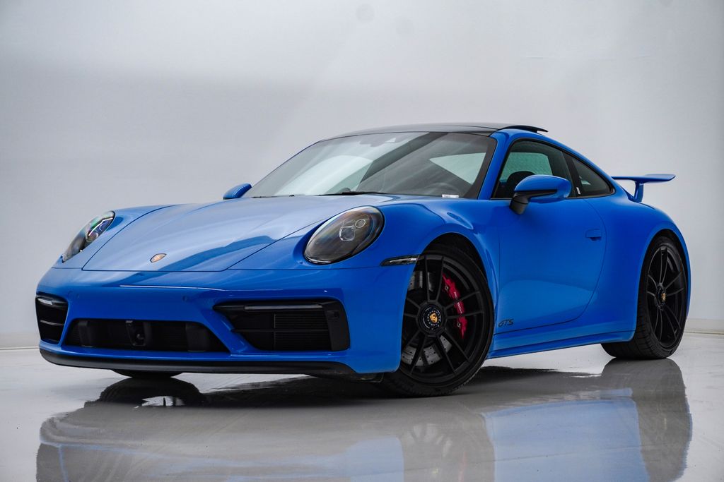 Shark Blue 2024 Porsche 911 Coupe All-Wheel Drive 8-Speed Automatic