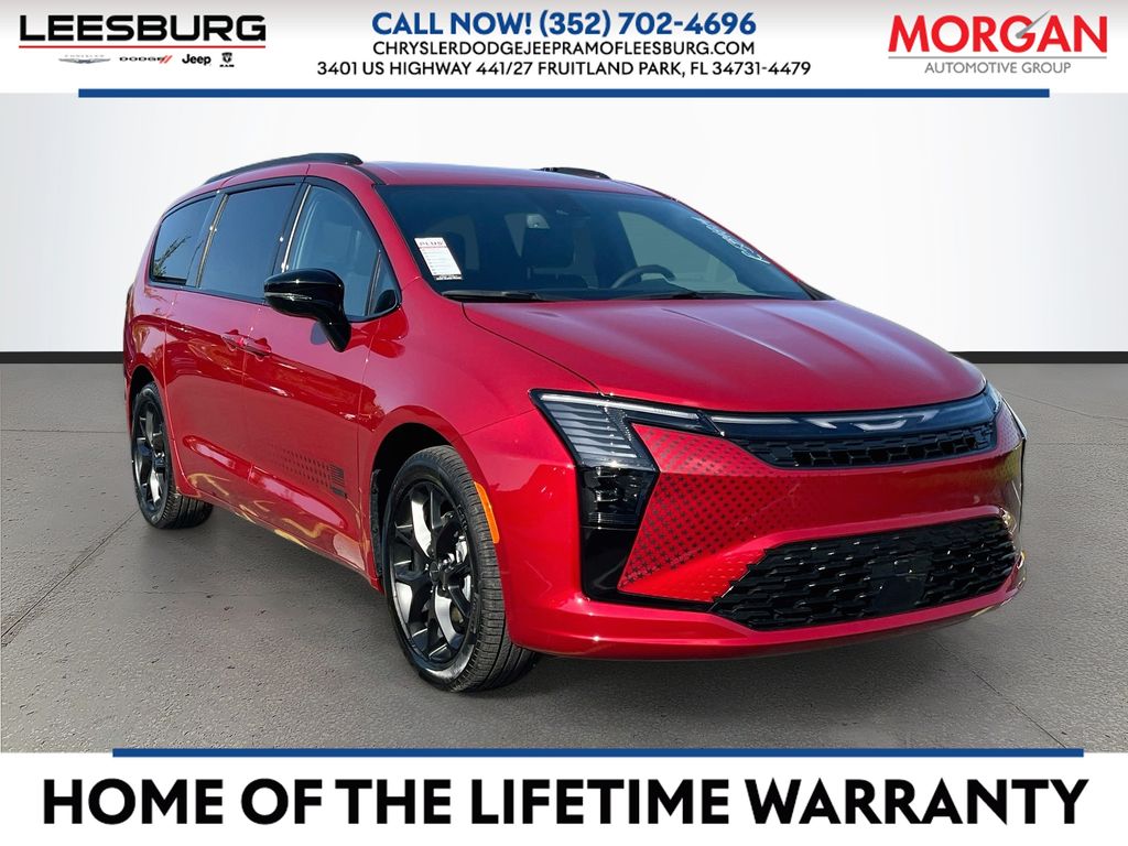 Red 2027 Chrysler Pacifica Minivan Front-Wheel Drive 9-Speed Automatic