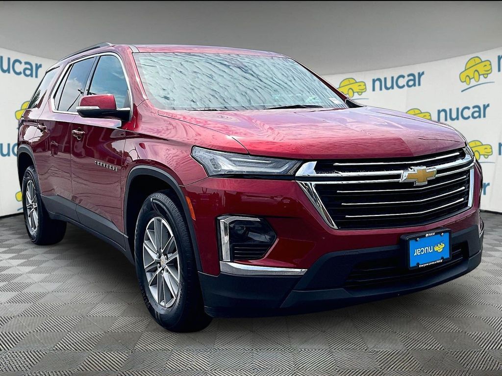 Radiant Red Tintcoat 2023 Chevrolet Traverse SUV / Crossover Four-Wheel Drive 9-Speed Automatic