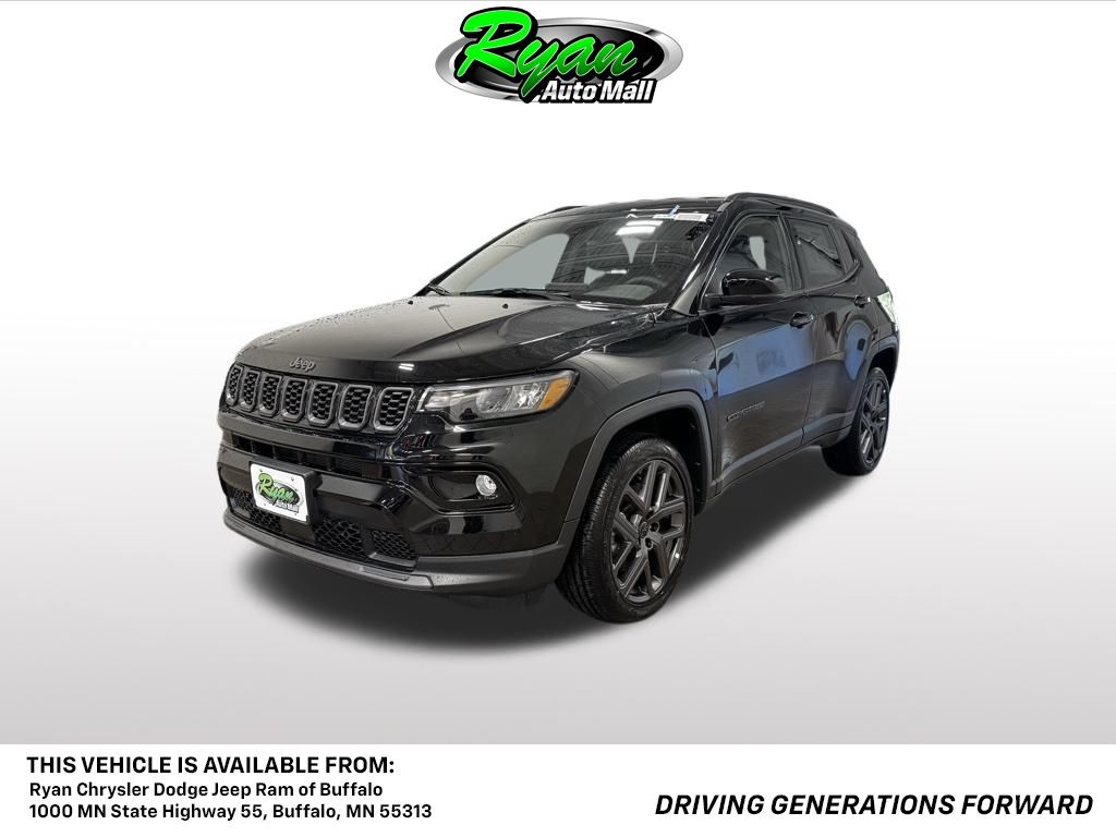 Diamond Black Crystal PearlCoat 2026 Jeep Compass SUV / Crossover Four-Wheel Drive 8-Speed Automatic