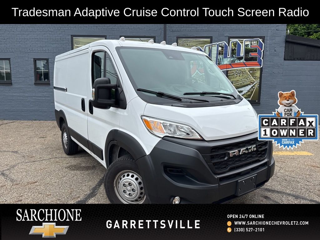Bright White Clearcoat 2024 RAM ProMaster 1500 Tradesman 118 Low Roof Cargo Van without Passenger Seat FWD Van Front-Wheel Drive 9-Speed Automatic