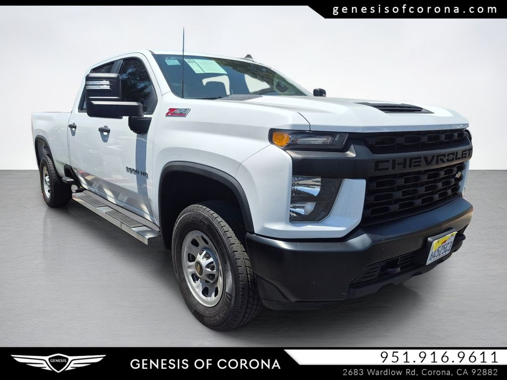 Summit White 2021 Chevrolet Silverado 3500HD Work Truck Crew Cab 4WD Pickup Truck Four-Wheel Drive 6-Speed Automatic