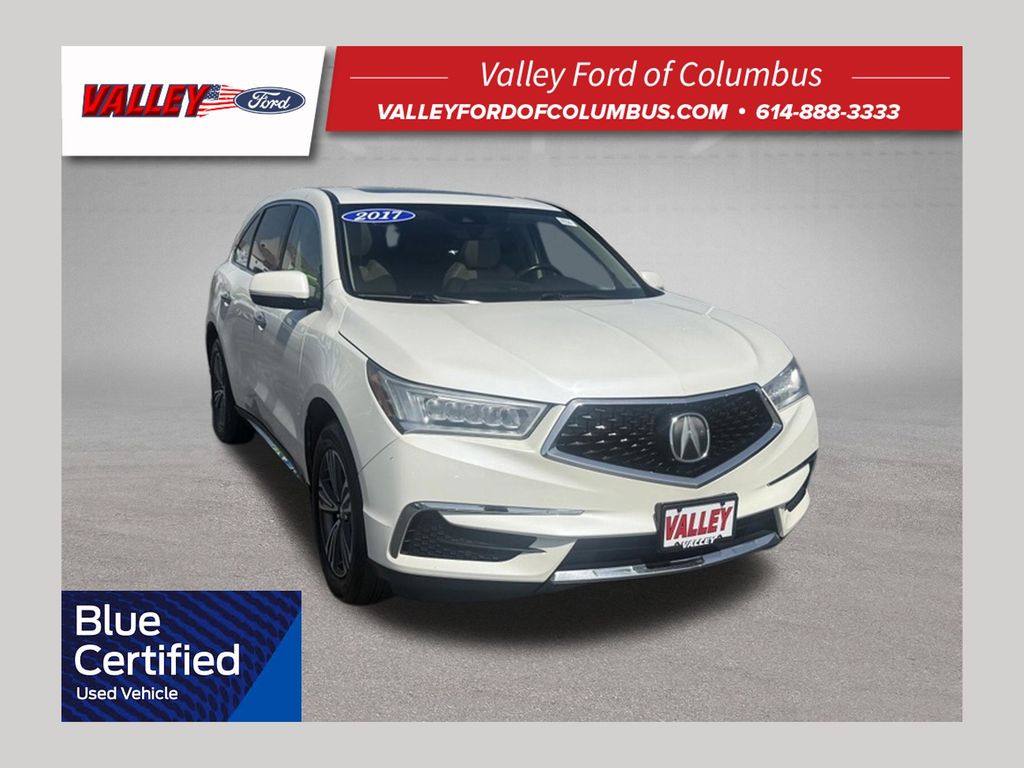 White Diamond Pearl 2017 Acura MDX SUV / Crossover All-Wheel Drive 9-Speed Automatic