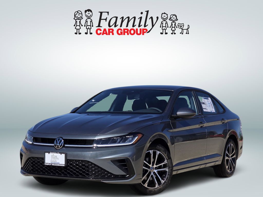 Gray (Platinum) 2026 Volkswagen Jetta Sedan Front-Wheel Drive 8-Speed Automatic
