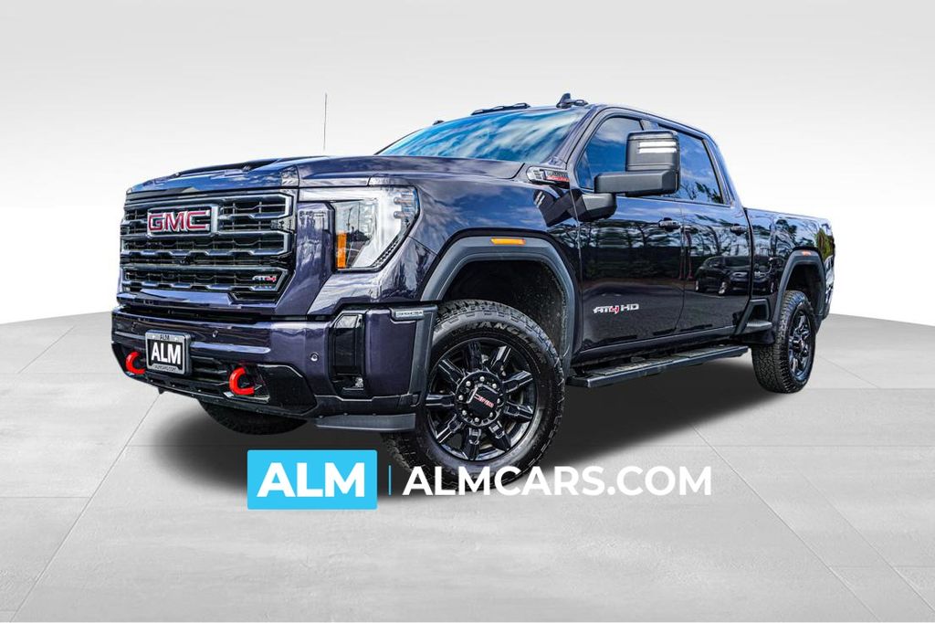 Titanium Rush Metallic 2026 GMC Sierra 3500HD AT4 Crew Cab 4WD Pickup Truck Four-Wheel Drive Automatic