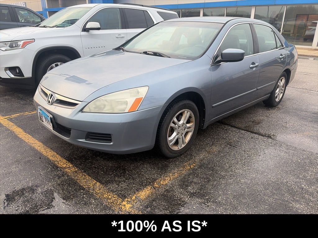 Cool Blue Metallic 2007 Honda Accord Special Edition Sedan Front-Wheel Drive 5-Speed Automatic Overdrive