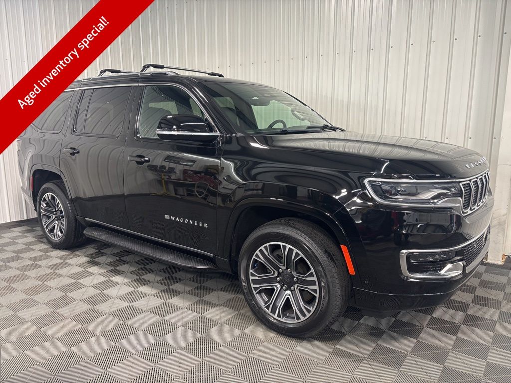 Diamond Black Crystal Pearlcoat 2023 Jeep Wagoneer SUV / Crossover Four-Wheel Drive 8-Speed Automatic