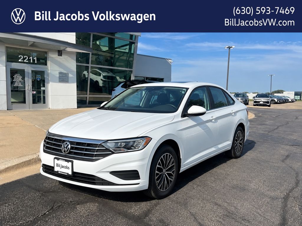 White 2021 Volkswagen Jetta Sedan 6-Speed Manual