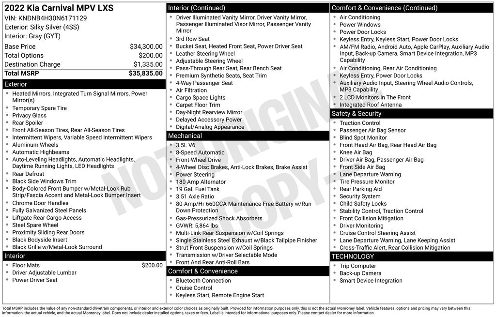 Certified Used 2022 Silver Kia LXS image 5
