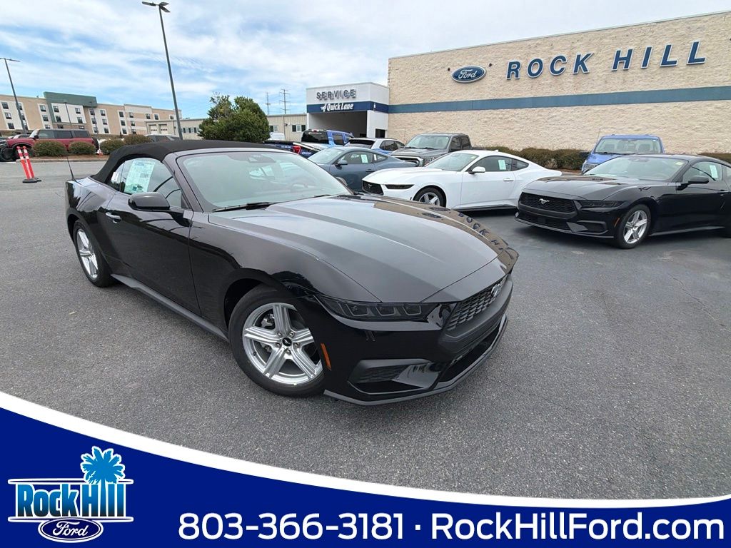 Shadow Black 2026 Ford Mustang Convertible Rear-Wheel Drive Automatic