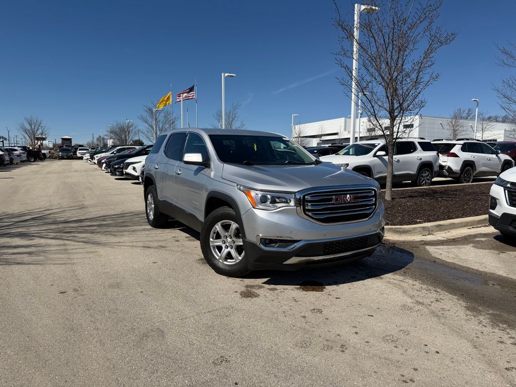 Silver 2019 GMC Acadia SLE-1 FWD SUV / Crossover Front-Wheel Drive 6-Speed Automatic