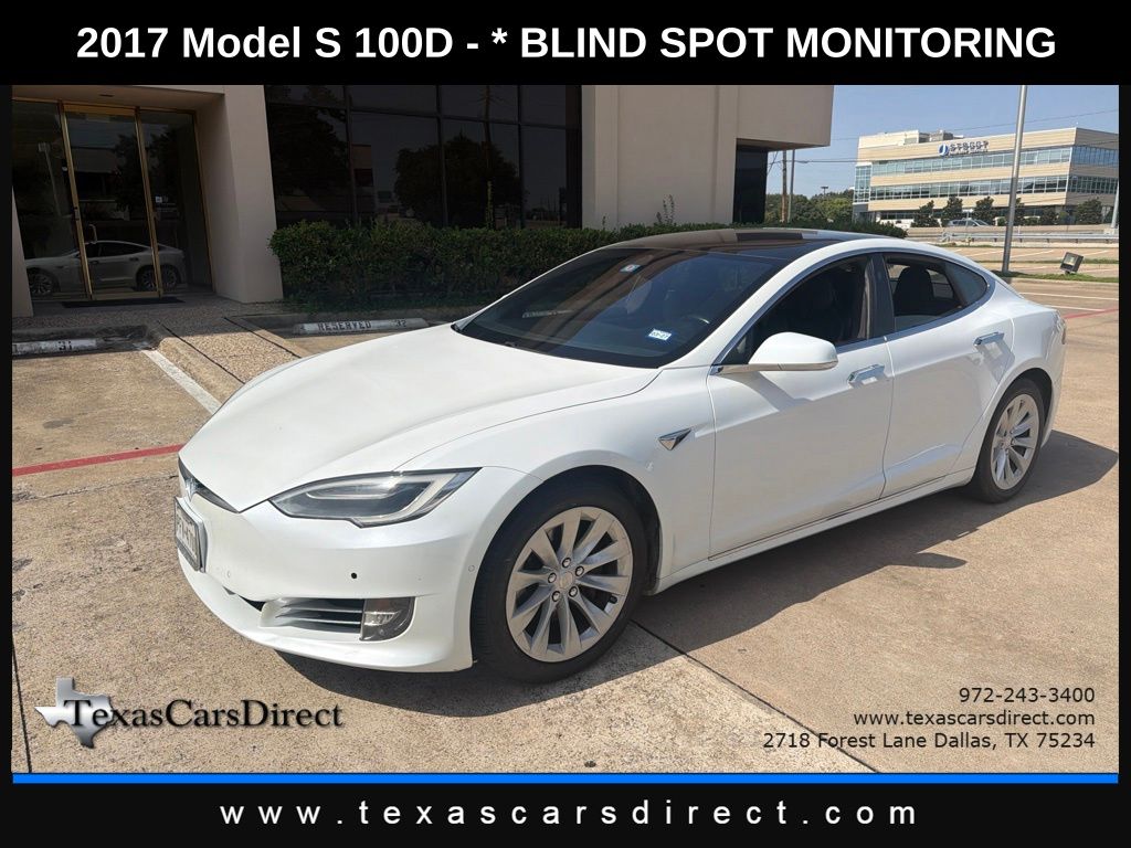 Pearl White Multi-Coat 2017 Tesla Model S Sedan All-Wheel Drive 1-Speed Automatic