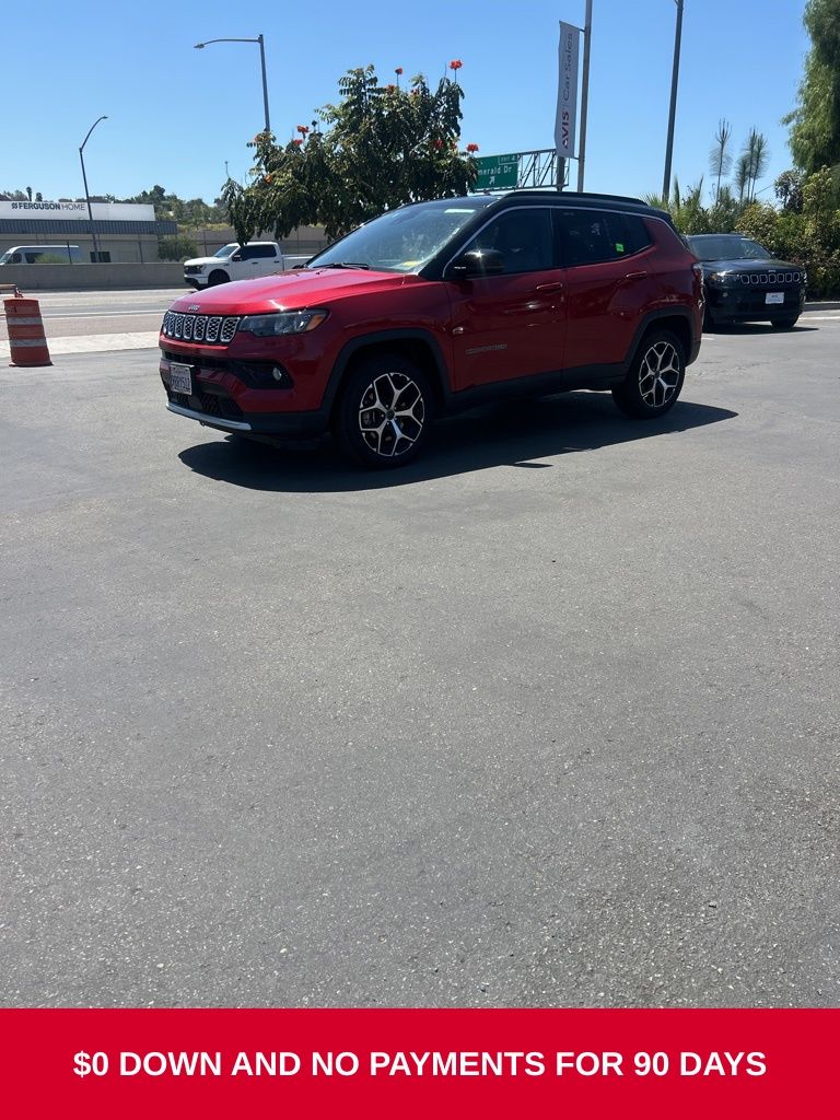 Red 2025 Jeep Compass SUV / Crossover Four-Wheel Drive 8-Speed Automatic