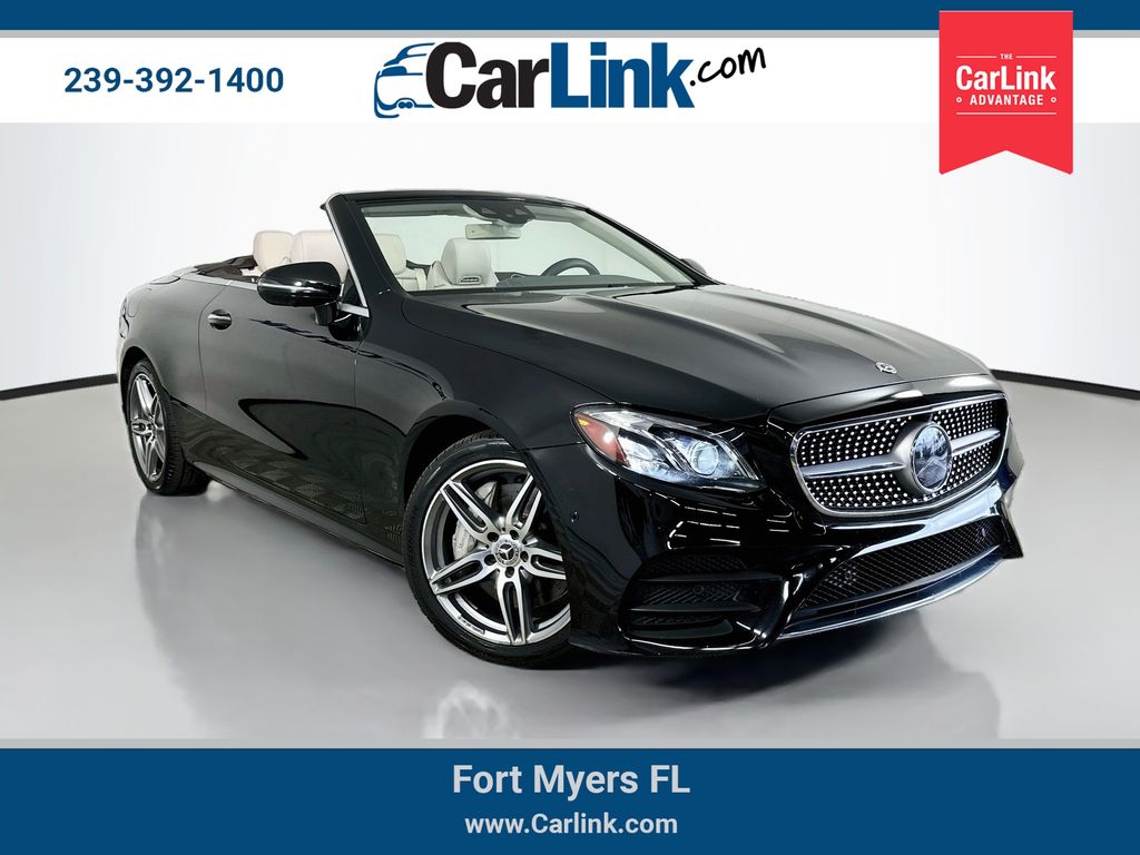 Black 2019 Mercedes-Benz E-Class Convertible All-Wheel Drive 9-Speed Automatic