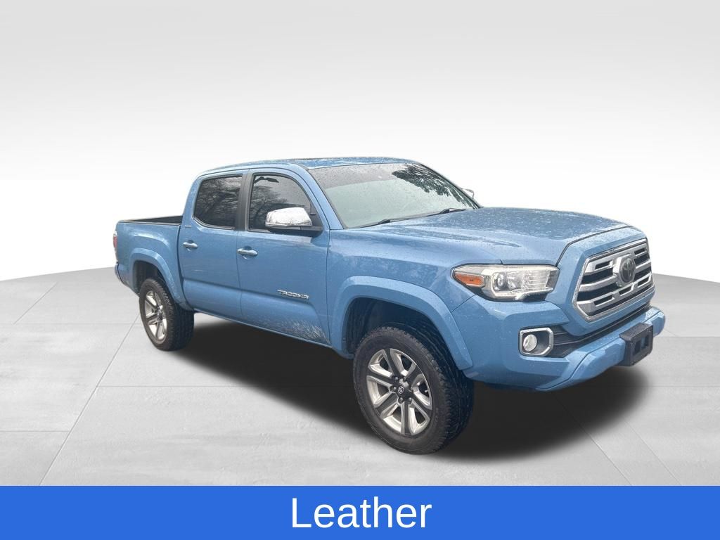 Cavalry Blue 2019 Toyota Tacoma Limited Double Cab 4WD Pickup Truck Four-Wheel Drive 6-Speed Automatic