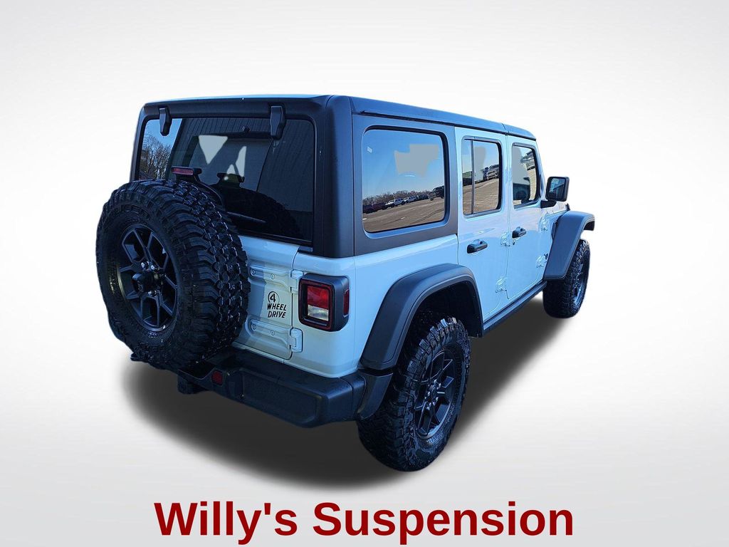 2025 Bright White Clearcoat Jeep Wrangler Willys 4xe 4X4 SUV