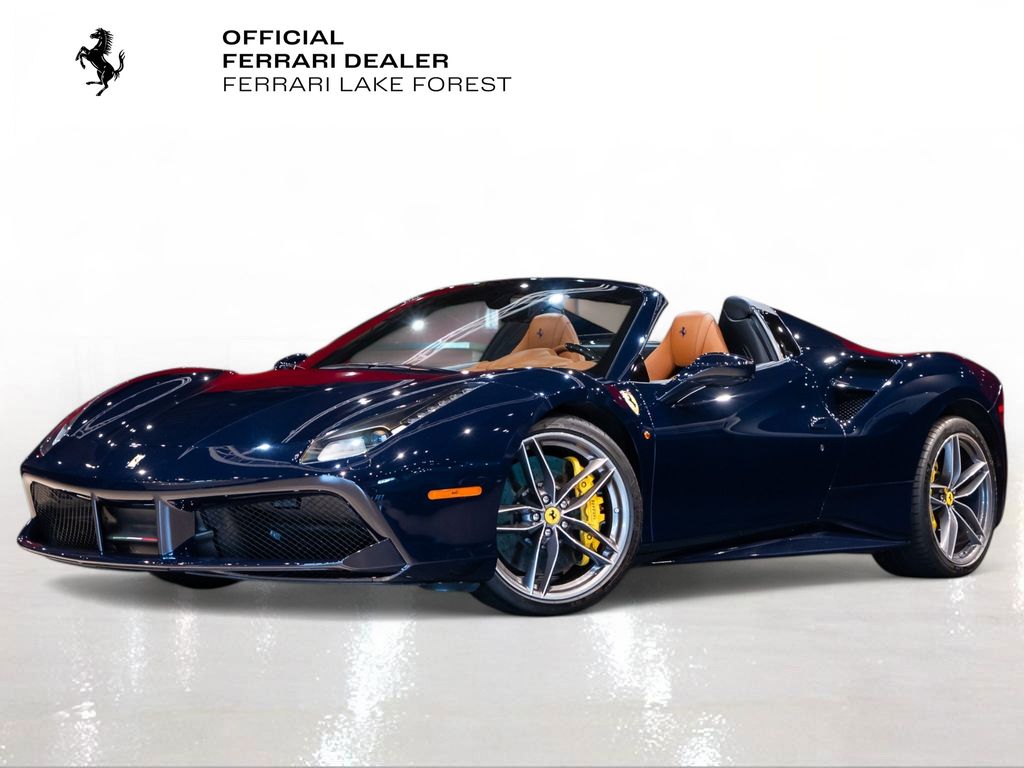 Blu Pozzi 2018 Ferrari 488 Convertible Rear-Wheel Drive 7-Speed Automatic
