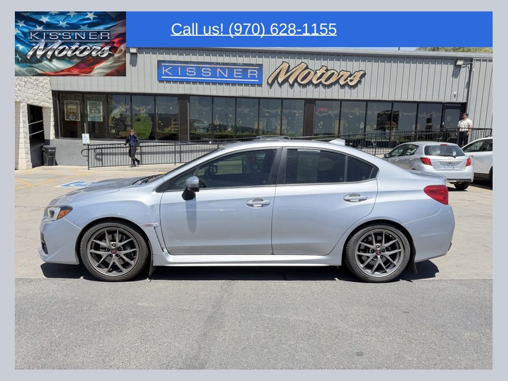 Ice Silver Metallic 2016 Subaru WRX STI Limited with Low Profile Spoiler Sedan All-Wheel Drive 6-Speed Manual