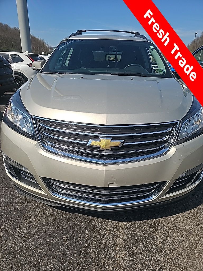 Champagne Silver Metallic 2015 Chevrolet Traverse LTZ AWD SUV / Crossover All-Wheel Drive 6-Speed Automatic