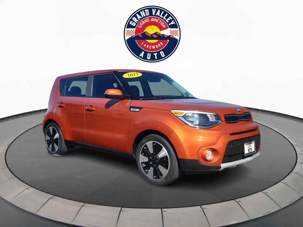 Wild Orange 2019 Kia Soul + FWD Wagon Front-Wheel Drive Automatic