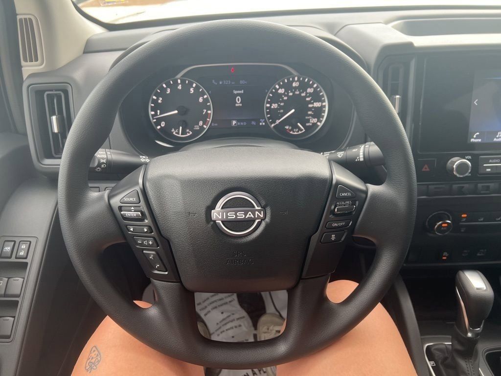 2025 Glacier White Nissan Frontier S 4X4 Truck